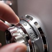 Dialing in the combination to a safe
